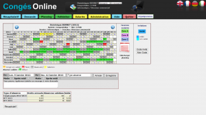 planning de congés et absences